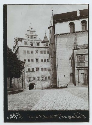 Residenzschloss, Neuburg/Donau Blick vom Markt aus: Ansicht