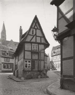 Quedlinburg, Finkenherd, Wohnhaus, Giebelansicht