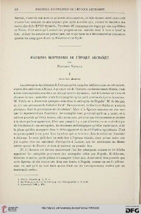 21: Figurines égyptiennes de l'époque archai͏̈que