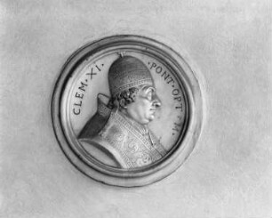 Portraitmedaillon Papst Clemens XI.