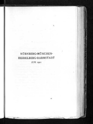 Nürnberg-München-Heidelberg-Darmstadt Juni 1901