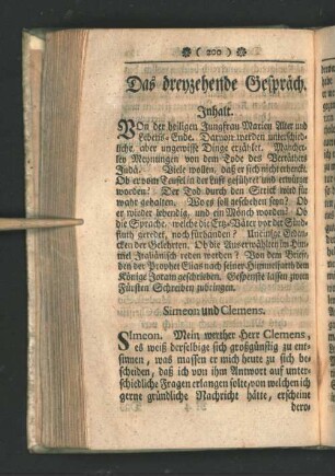 [Das dreyzehende Gespräch. - Das achtzehende Gespräch.]
