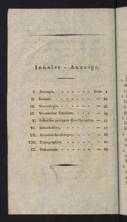 VI, Inhalts-Anzeige