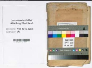 Quittungsbuch über ausgegebene Entlastungszeugnisse (chronologisch angelegt)
