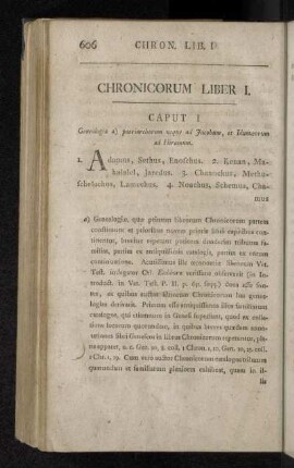Chronicorum Liber I.