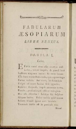 Fabula I. = Fable I. - Fabula XVI. = Fable XVI.