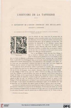 2: L' histoire de la tapisserie, [2] : 5e Exposition de l'Union Centrale des Beaux-Arts