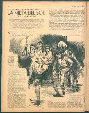 La nieta del Sol : El nuevo folletín de "Mundo Argentino"