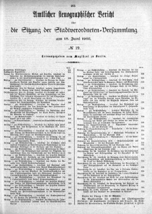 No. 19, 18. Juni 1903