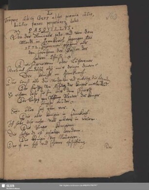 Nr. 33. Pasqvillus. Von des Admirals tode