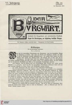 6: Erstburgen : mit photographischen Aufnahmen