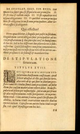 De Stipulatione servorum. Titulus XVIII.