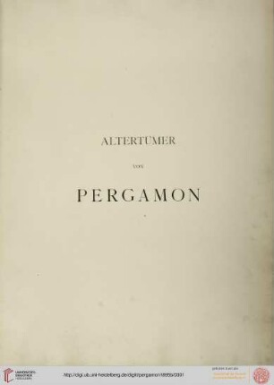 Band V,2, Tafeln: Altertümer von Pergamon: Das Traianeum