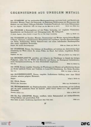 Gegenstände aus unedlem Metall (Nr. 224-268)