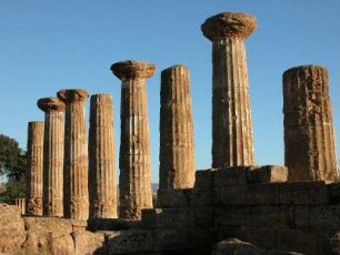 Reste Zeus-Tempel in Agrigent
