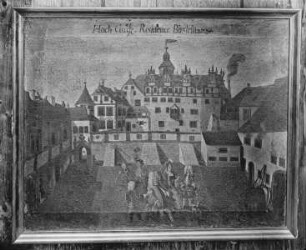 Das Schloß vor dem Umbau im 18. Jahrhundert von Norden