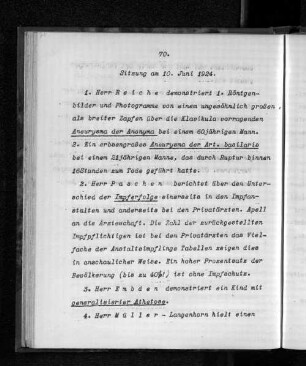 Sitzung am 10. Juni 1924.