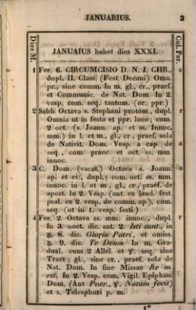 Directorium sive ordo divini officii recitandi et missae celebrandae. 1858