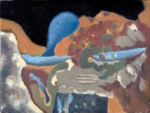 Phantasie mit blauer Blase