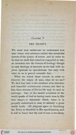 V. The trinity