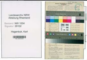 Entnazifizierung Karl Hagenbuk , geb. 10.06.1913 (Schriftsetzer)