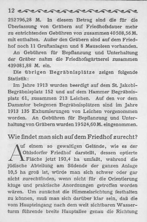 Wie findet man sich auf dem Friedhof zurecht?