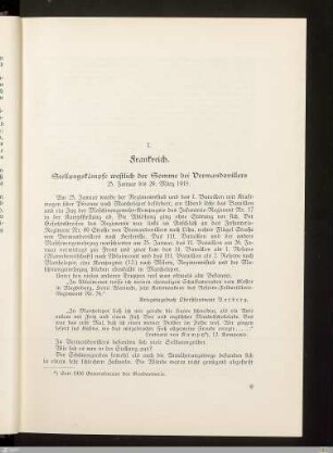 Stellungskämpfe westlich der Somme bei Vermandovillers