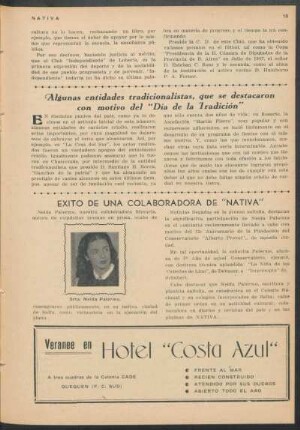 Éxito de una colaboradora de "Nativa"