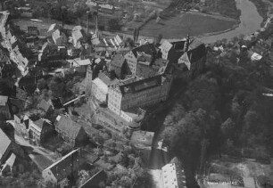 Schloss Colditz : Blickrichtung Nordwesten zur Zwickauer Mulde
