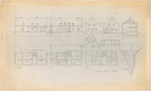 Döllgast, Hans; Verschiedenes - Grundrisse; Ansichten; Lageplan; Schnitt