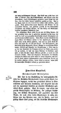 Zweites Kapitel. Griechenlands Mittelalter