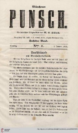 Nro. 1 (2. Januar 1853)