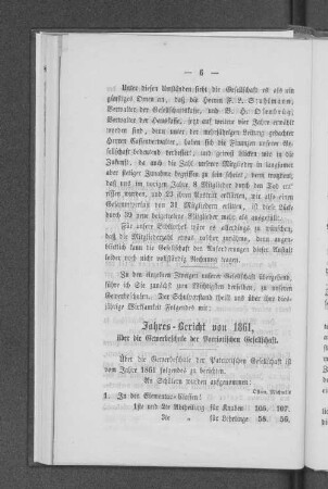 Jahres-Bericht von 1861, über die Gewerbeschulen der Patriotischen Gesellschaft.