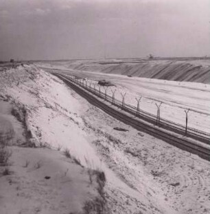 Eisenbahntrasse, Braunkohlentagebau Lohsa