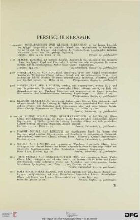 Persische Keramik (Nr. 1104-1128)