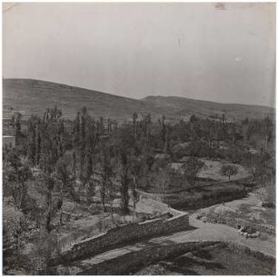 Siedlung und Ruinen, Baalbek: Panoramabild, Teil c
