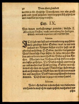 Cap. IX. Von denen verbesserungs puncten/ welche L. Moritz zu Hessen ...