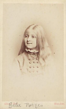 Gabriele Porges als Kind, Porträt