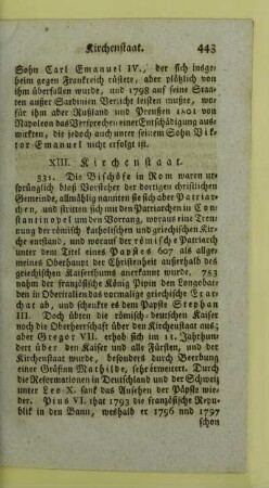 XIII. Kirchenstaat