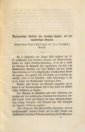Die Verhandlungen der Bundesversammlung von den revolutionären Bewegungen des Jahres 1830 bis zu den geheimen Wiener Ministerial-Conferenzen, ihrem wesentlichen Inhalte nach mitgetheilt aus den Protocollen des Bundes