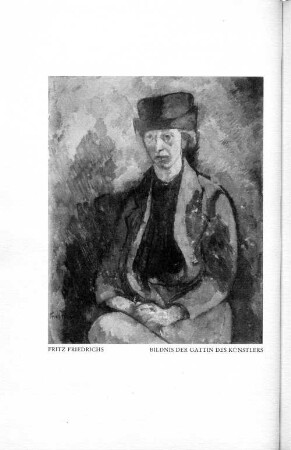 Fritz Friedrichs Bildnis der Gattin des Künstlers