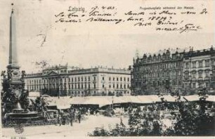 Leipzig: Augustusplatz während der Messe