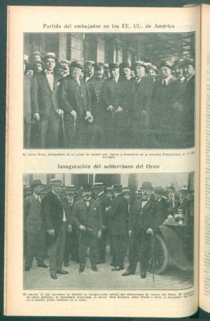 Inauguración del subterráneo del Oeste