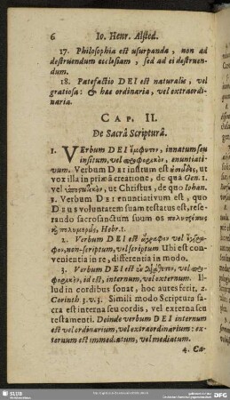 Cap. II. De Sacra Scriptura