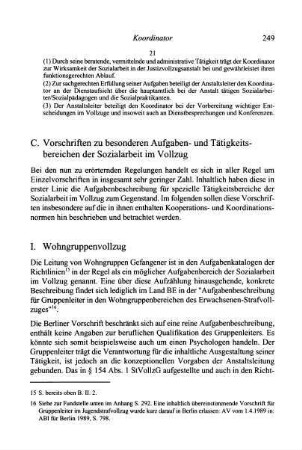 249-252, I. Wohngruppenvollzug
