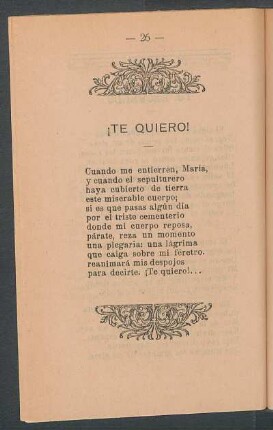 ¡Te quiero!