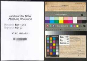 Entnazifizierung Heinrich Kuth , geb. 27.07.1897 (Kaufmann)