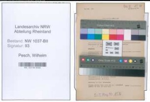 Entnazifizierung Wilhelm Pesch , geb. 22.12.1896 (Foerster)
