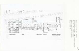 Schauspielschule und Theatermuseum, Berlin-Steglitz (Diplomarbeit bei Willy Kreuer): Grundriss Erdgeschoss 1:200