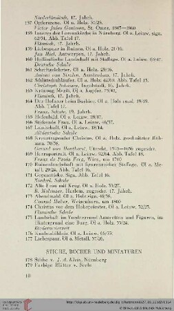 Stiche, Bücher und Miniaturen (Nr. 178-185)
